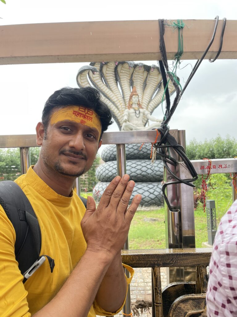 Arvind with Shankerji at Mahakaal_SKP