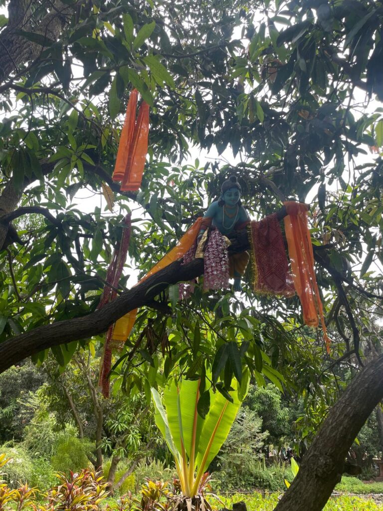 Krishna on Tree at Mini Vrindavan, Palghar