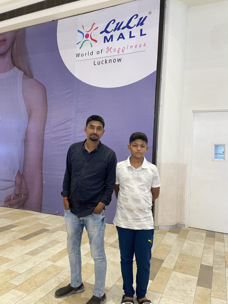 Rohit & Aarush at LuLu Mall, lucknow_SKP