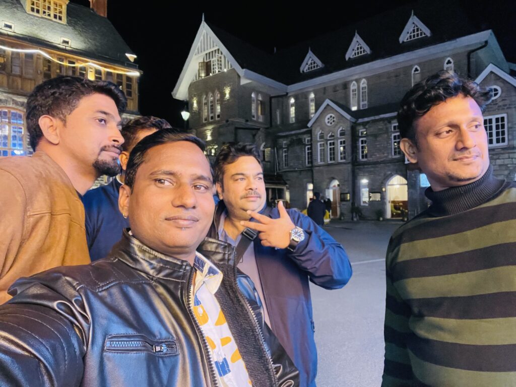Rohit, Sunil Prajapati, Veerji & Arvind at Shimla