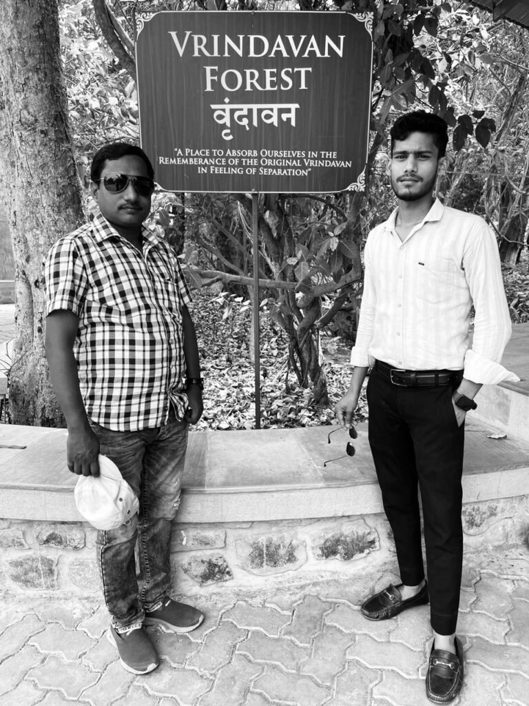 Sunil Prajapati & Amit at Vrindavan Forest BW, Palghar