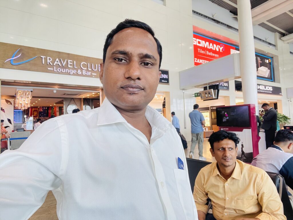 Sunil Prajapati & Arvind at Airport