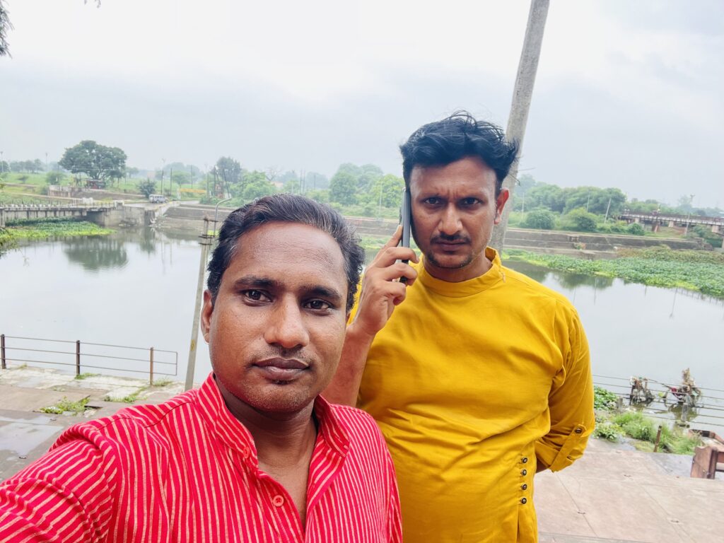 Sunil Prajapati & Arvind near River at Mahakaal, Ujjain