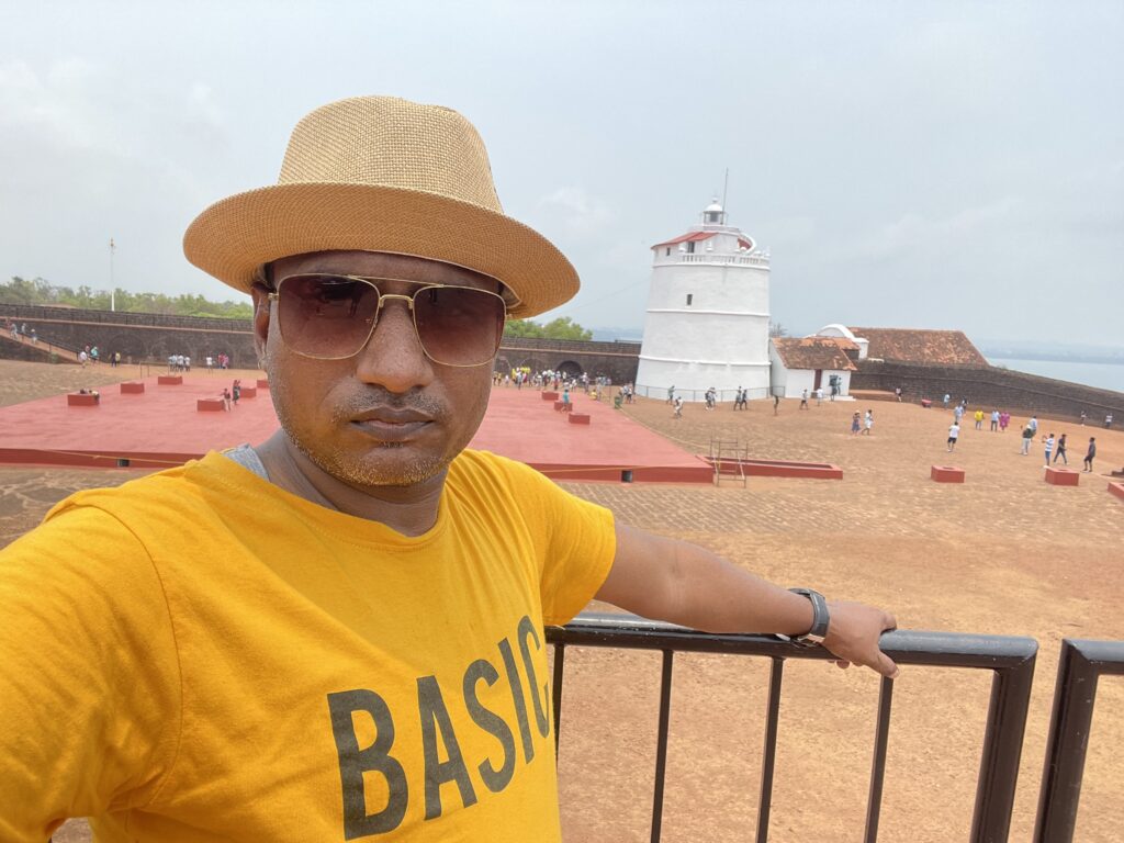 Sunil Prajapati at Goa Fort