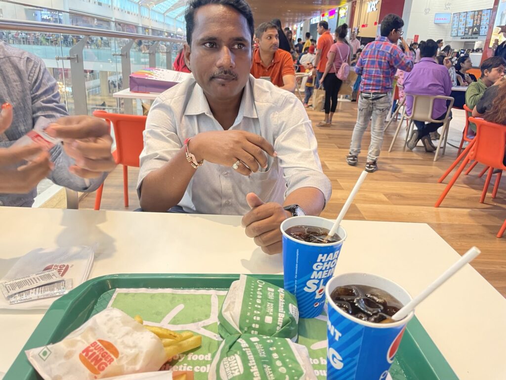 Sunil Prajapati at LuLu Mall, lucknow