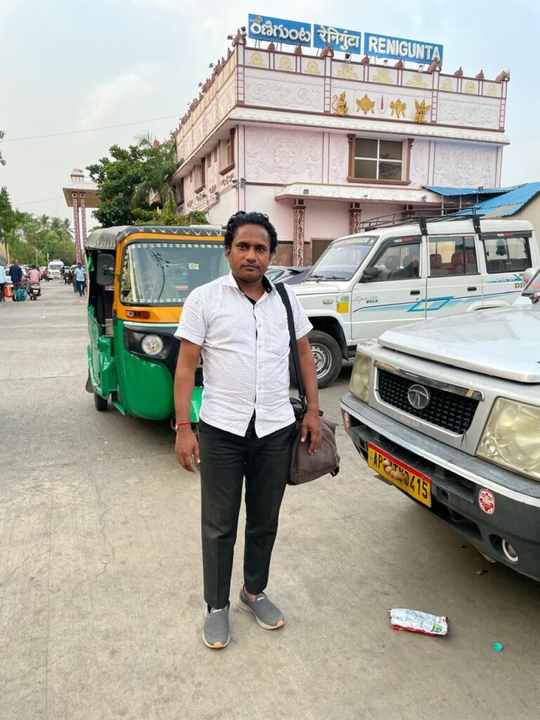 Sunil Prajapati at Renigunta