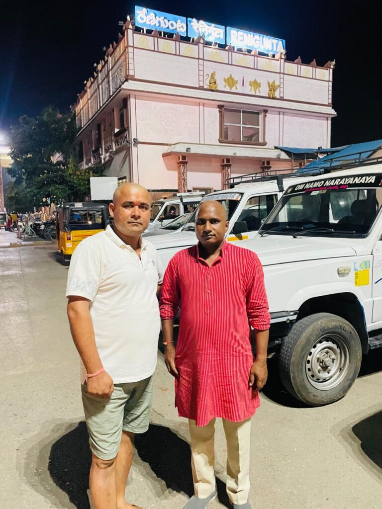 Umesh & Sunil Prajapati at Renigunta Station