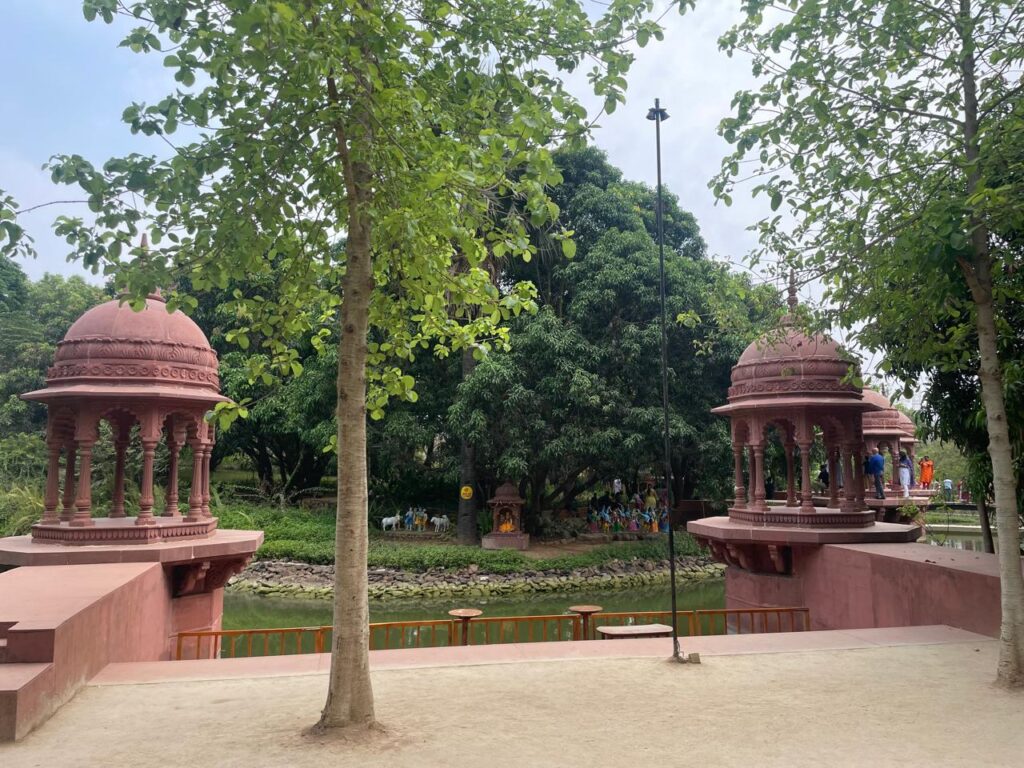 Yamuna River with Trees at Mini Vrindavan, Palghar_SKP