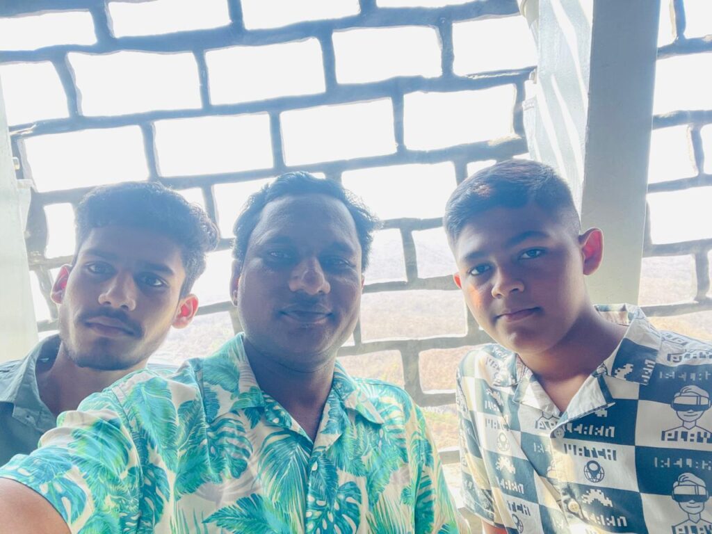 Amit, Sunil Prajapati & Aarush inside Statue of Unity