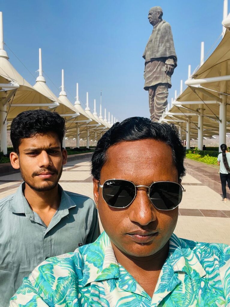 Amit & Sunil Prajapati at inside Statue of Unity