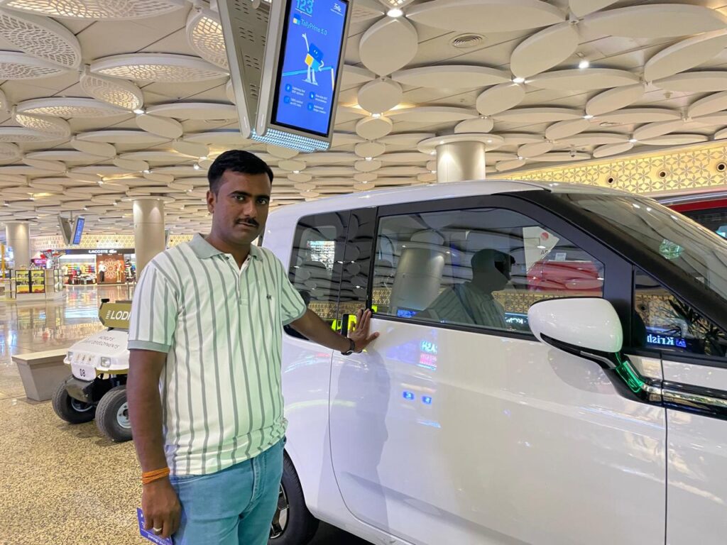 Nitesh Near Car at Airport_SKP