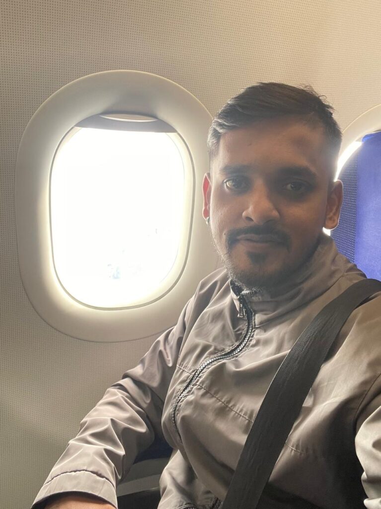Prasad inside Flight_SKP