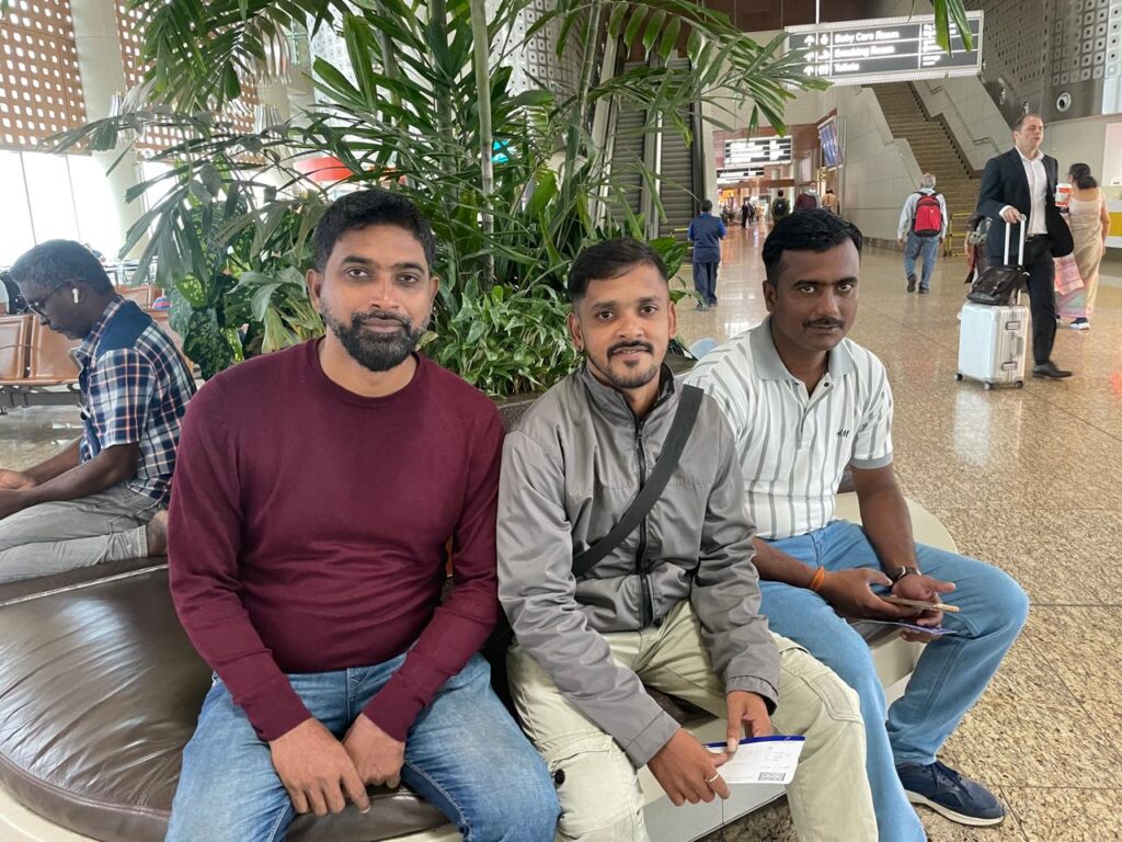 Rohit, Prasad & Nitesh at Mumbai Airport_SKP