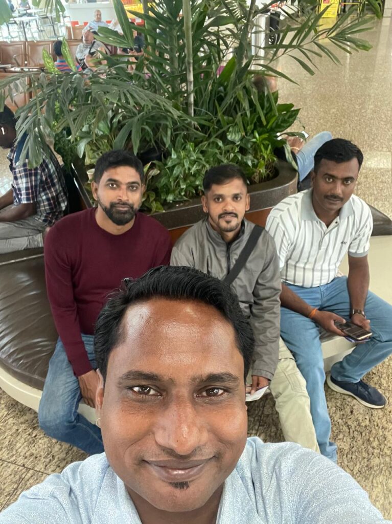 Selfie with Rohit, Prasad & Nitesh at Mumbai Airport_SKP