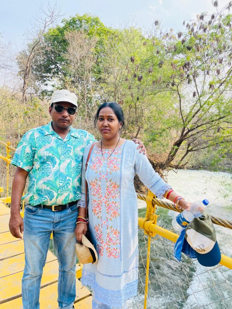 Sunil Prajapati & Suman Prajapati Over a Dam, Gujrat