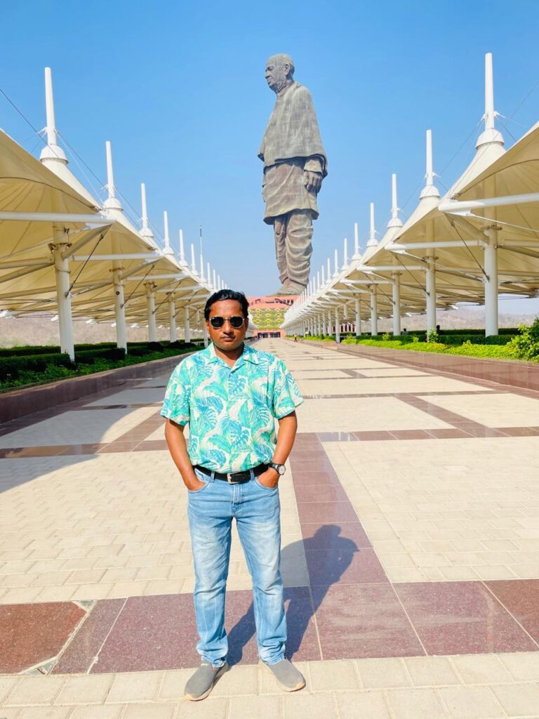 Sunil Prajapati at Statue of Unity