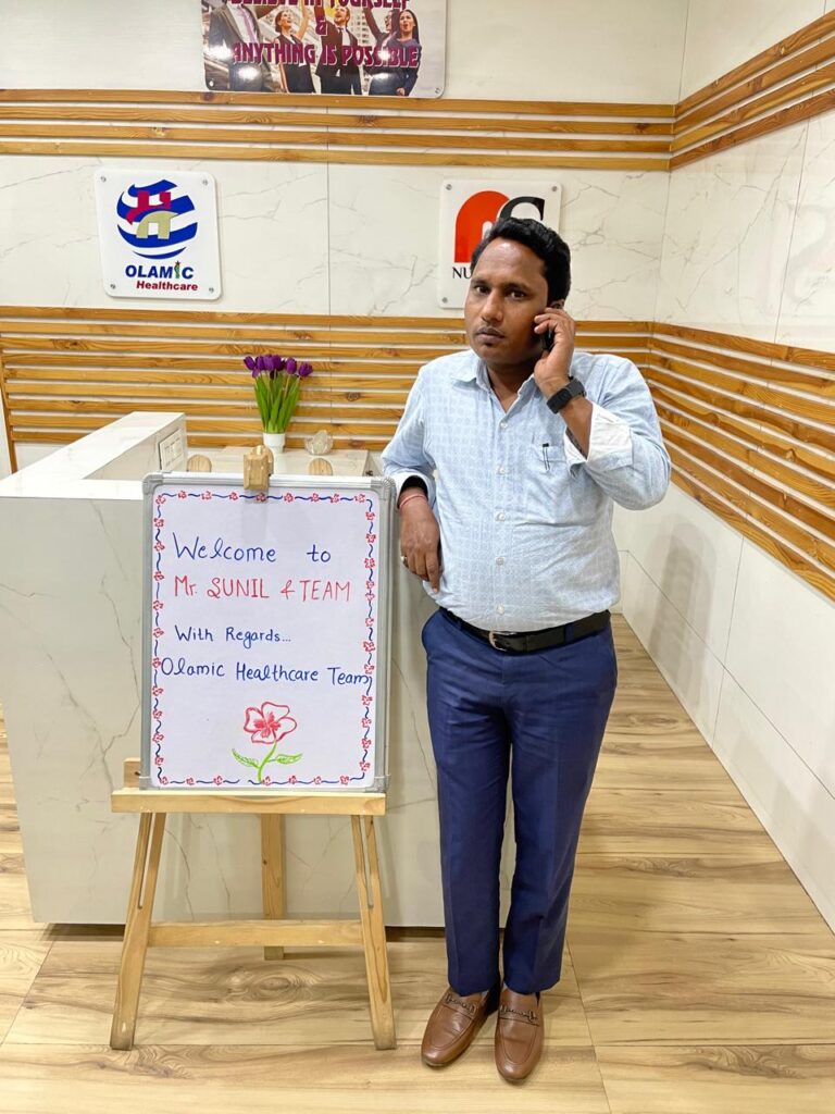 Sunil Prajapati on call at Olamic Office_SKP