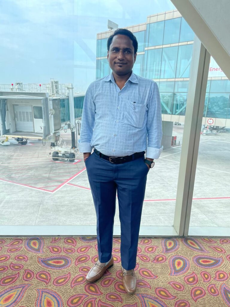 Sunil Prajapati waiting for Flight_SKP