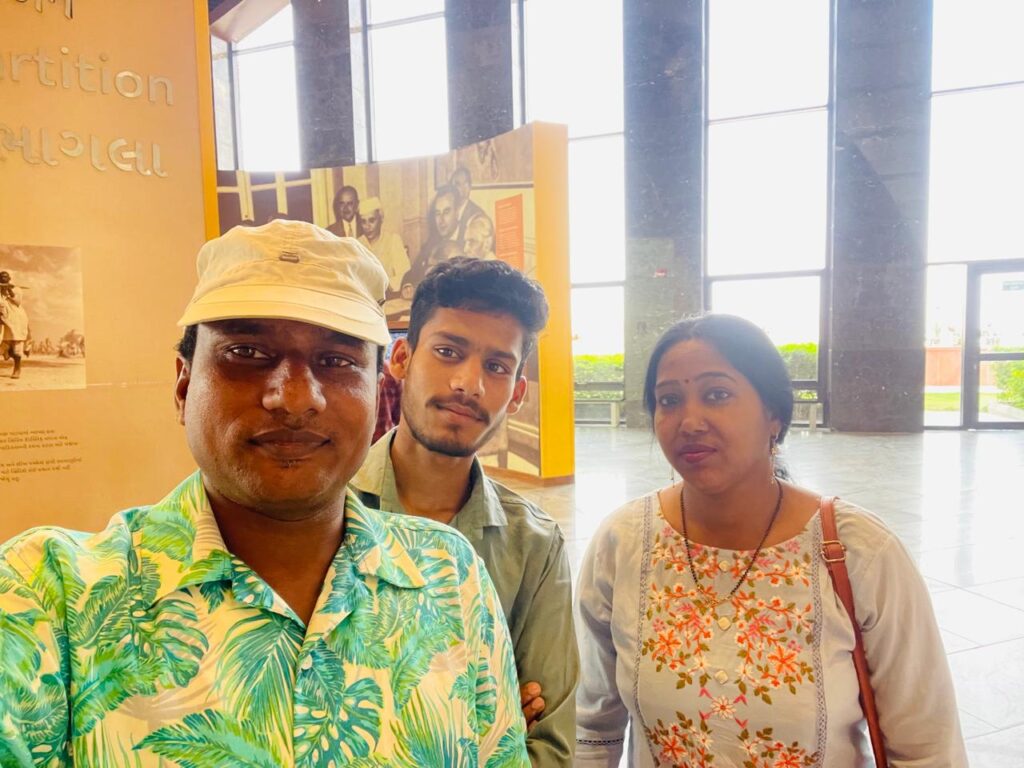 Sunil Prajapati. Amit & Suman inside Statue of Unity
