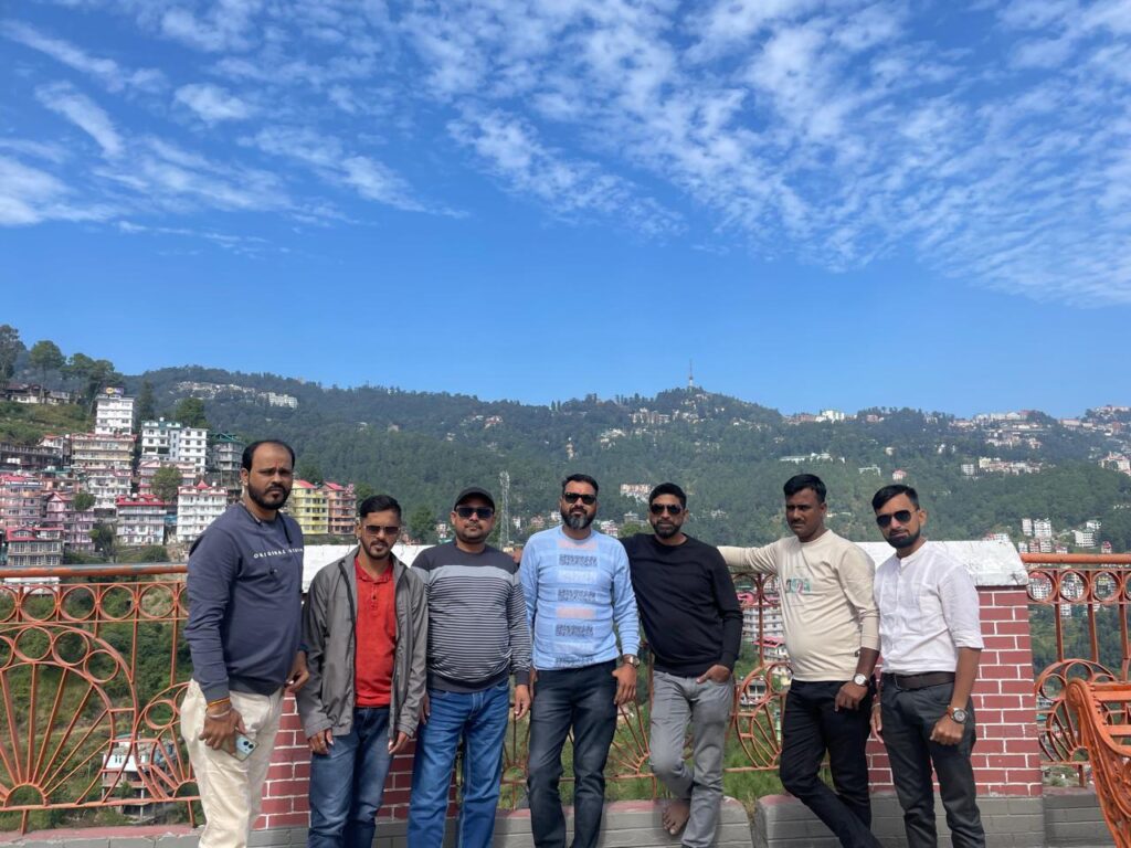 SKP Sunil Kumar Prajapati at Shimla with Colleagues HP