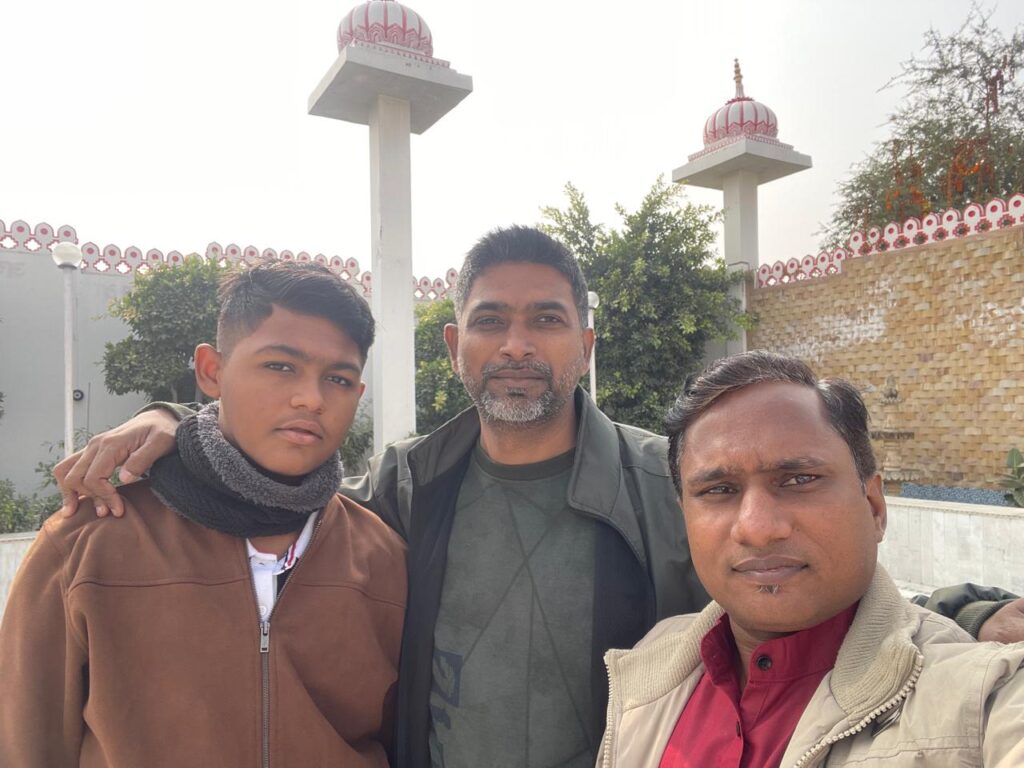 SKP Aarush Rohit & Sunil Prajapati at Temple Mahalaxmi Sikar