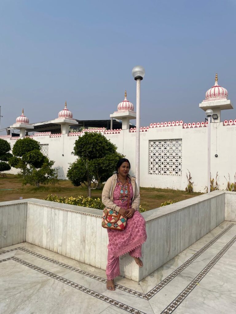 SKP Suman Prajapati at Temple Mahalaxmi, Sikar