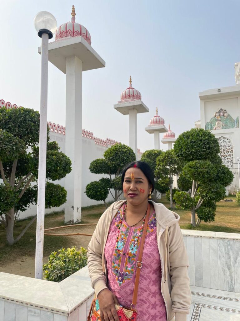 SKP Suman Prajapati at Temple Mahalaxmi Sikar