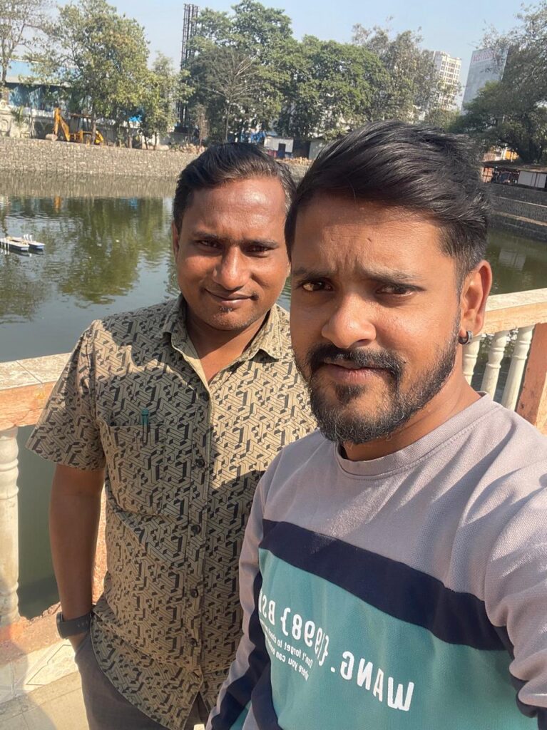 SKP Sunil Prajapati & Prasad at Khidkali Mandir Dombivli