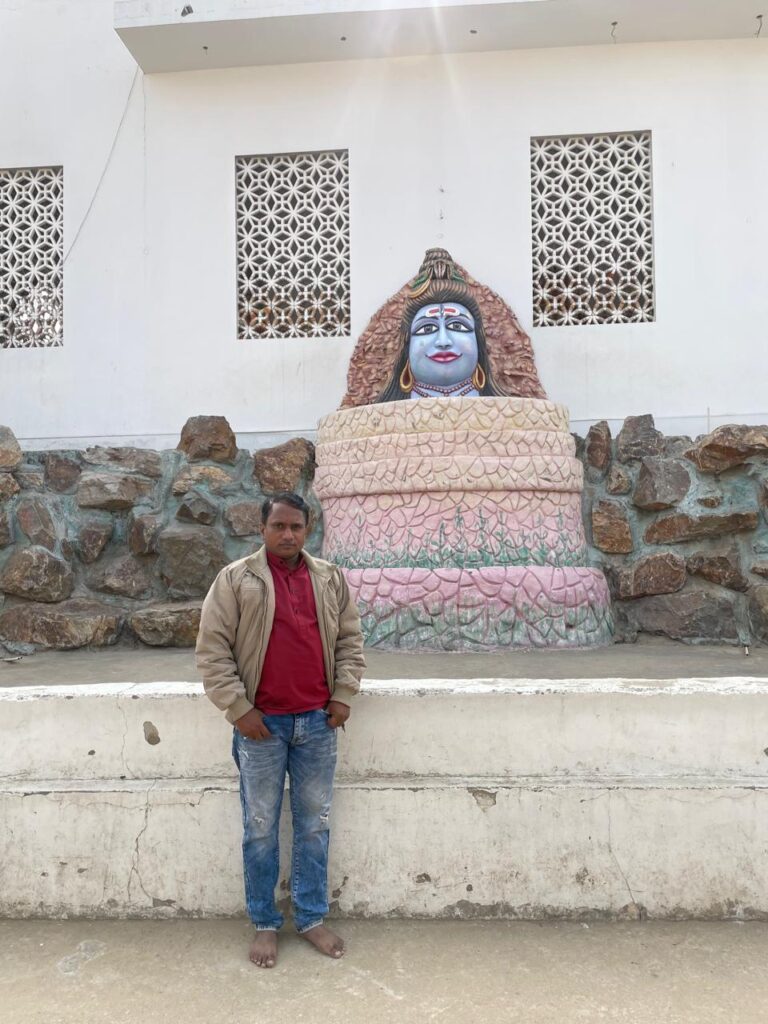 SKP Sunil Prajapati at Temple Mahalaxmi Sikar Danta Ramgarh